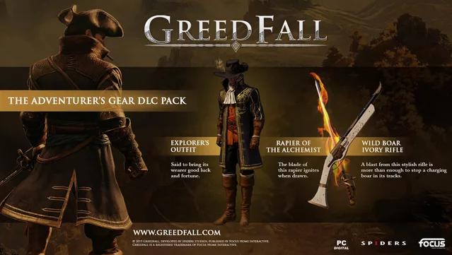 #9. GreedFall - Adventurer’s Gear DLC (GOG) 由: Focus Entertainment