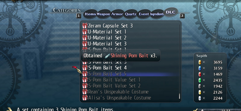 The Legend of Heroes: Trails of Cold Steel II - Shining Pom Bait Set 5 — image 2