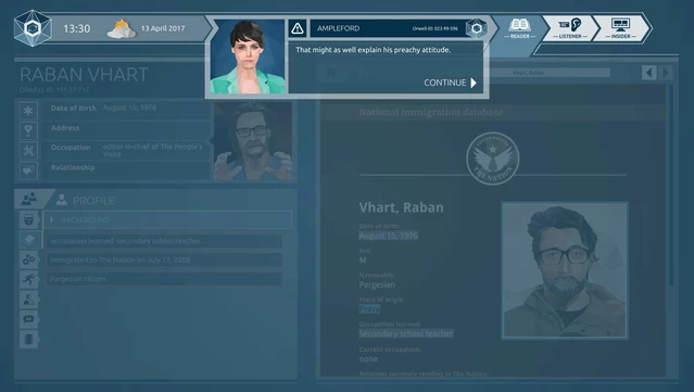 #5. Orwell: Ignorance is Strength Original Soundtrack (GOG) Bởi: Osmotic Studios