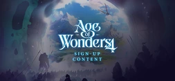 Age of Wonders 4: Sign-Up Content banner