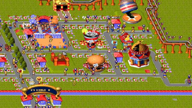 theme park video game controls pc save game