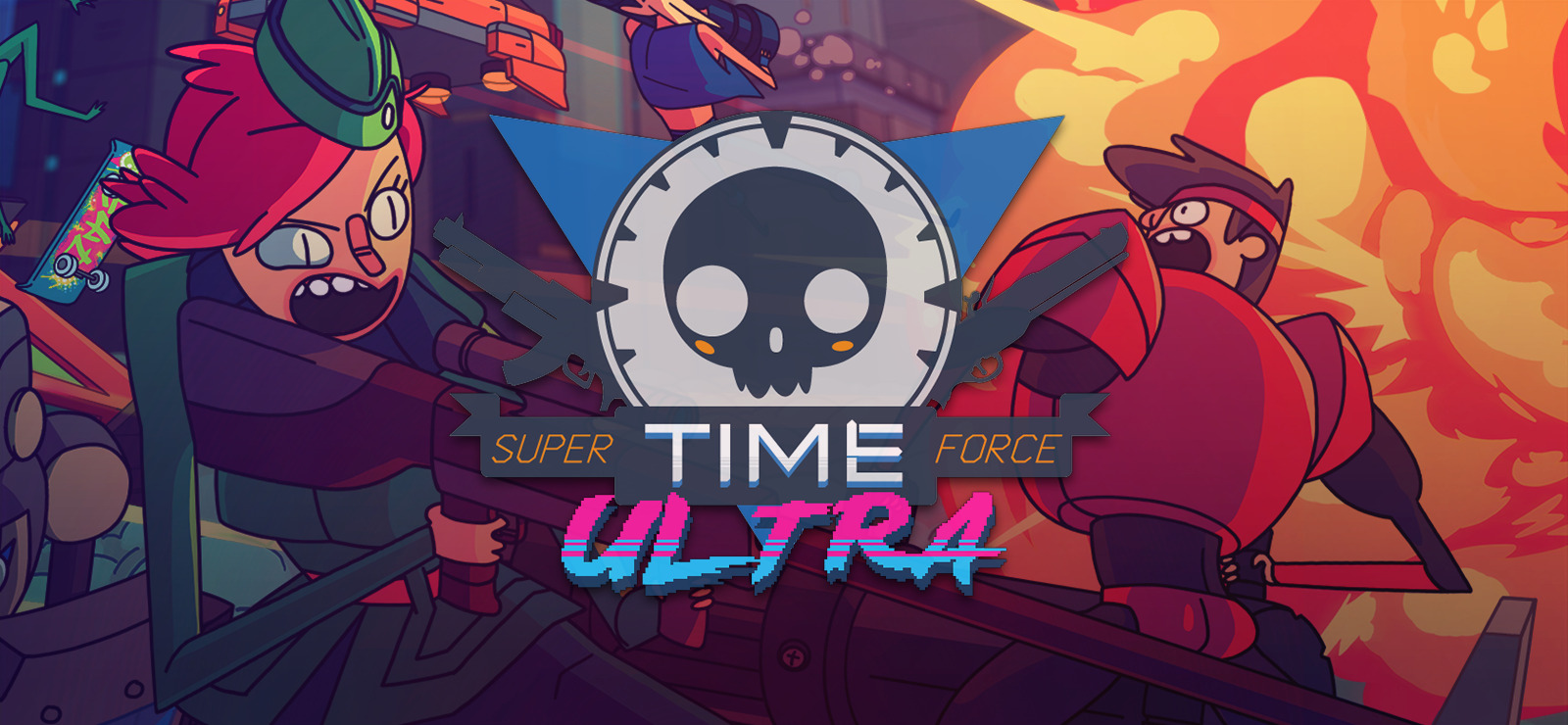 Игры супер времени. Super time Force Ultra PS Vita. Super t.i.m.e. Force. Super_time_Force_Ultra ps4 Cover. Super time Force Ultra Pyro.