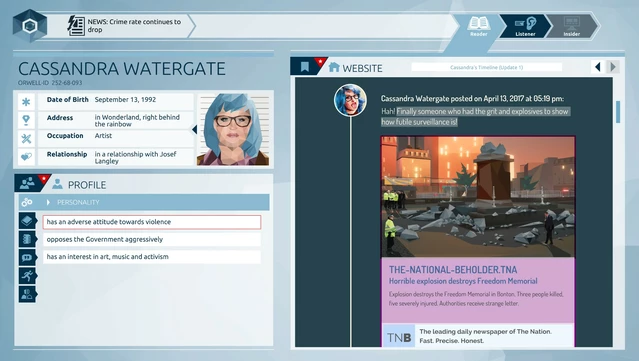 #9. Orwell Deluxe Edition (GOG) 由: Osmotic Studios