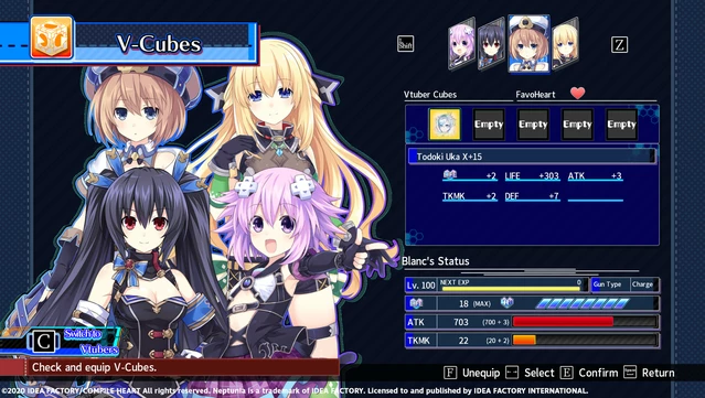 #8. Neptunia Virtual Stars - Todoki Uka Pack (GOG) 由: Idea Factory International