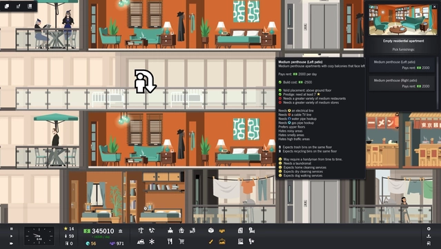 #4. Project Highrise: Tokyo Towers (GOG) 由: Kasedo Games