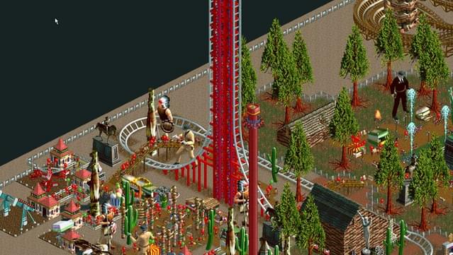 rollercoaster tycoon deluxe right click problem