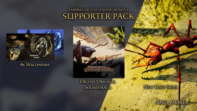 #4. Empires of the Undergrowth - Supporter Pack (GOG) By: Hooded Horse