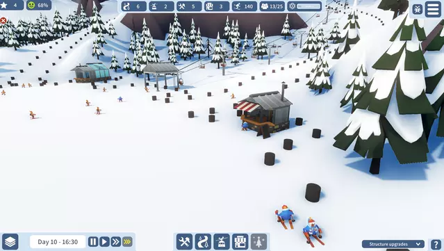 #10. Snowtopia: Ski Resort Builder (GOG) 由: Goblinz Publishing