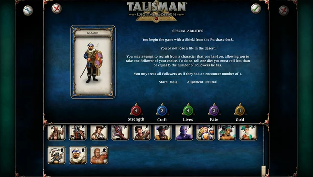 #5. Talisman Character - Saracen (GOG) By: Nomad Games