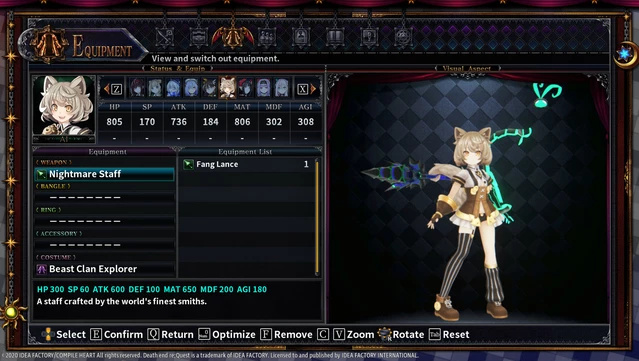 #10. Death end re;Quest 2 - Ultimate Weapon Set (GOG) โดย: Idea Factory International