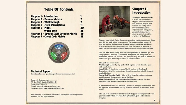 #7. The Geneforge 2 Hintbook & Extras (GOG) 由: Spiderweb Software