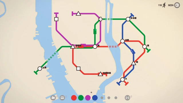 #10. Mini Metro (GOG) От: Dinosaur Polo Club
