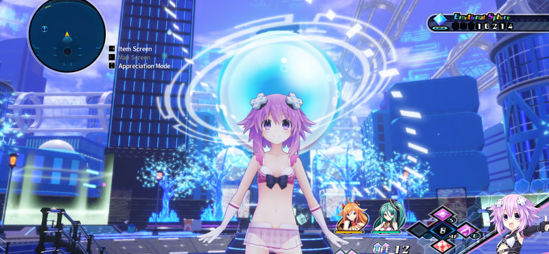 Neptunia Virtual Stars - Bikini Outfit: Goddess Set - image 4