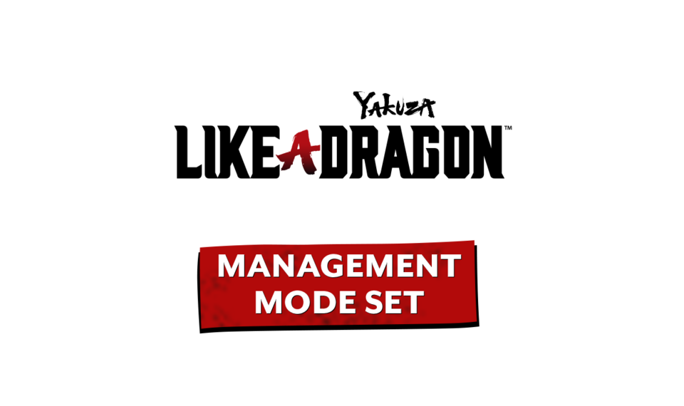 Yakuza Like a Dragon Management Mode Set na