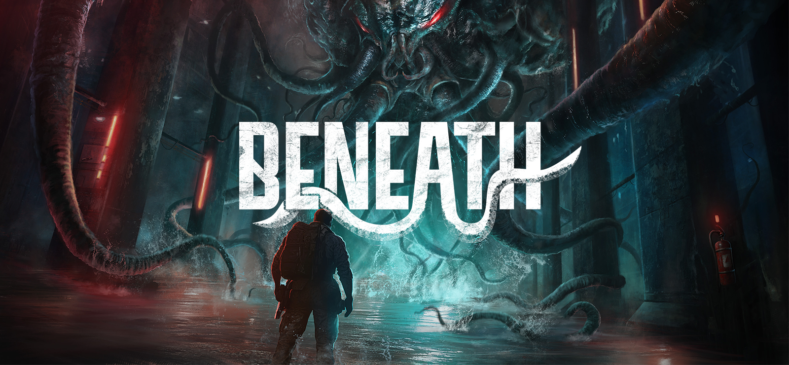 Beneath banner