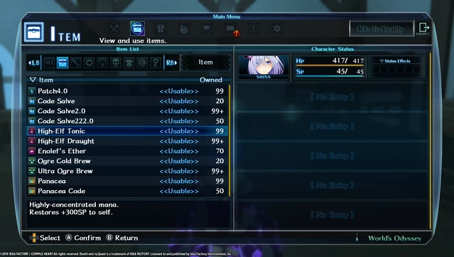 #3. Death end re;Quest - Healing Item Set (GOG) بواسطة: Idea Factory International