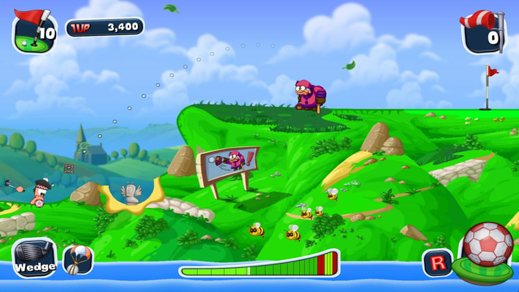 Worms Crazy Golf screenshot 1