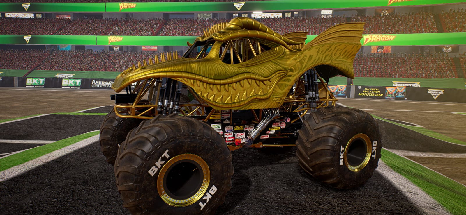 Monster Jam Steel Titans - Gold Truck Bundle