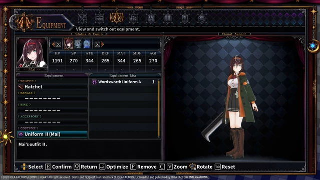 #5. Death end re;Quest 2 - Alternate Uniform Set (GOG) 由: Idea Factory International