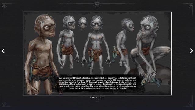 #5. The Lord of the Rings: Gollum™ - Art Exhibition (GOG) Bởi: Daedalic Entertainment