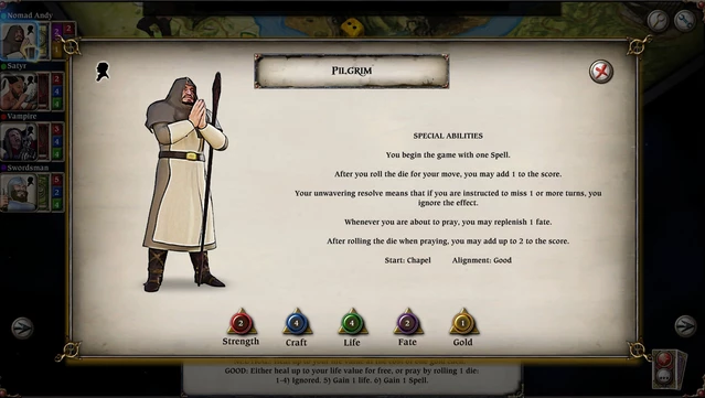 #8. Talisman Character - Pilgrim (GOG) 由: Nomad Games
