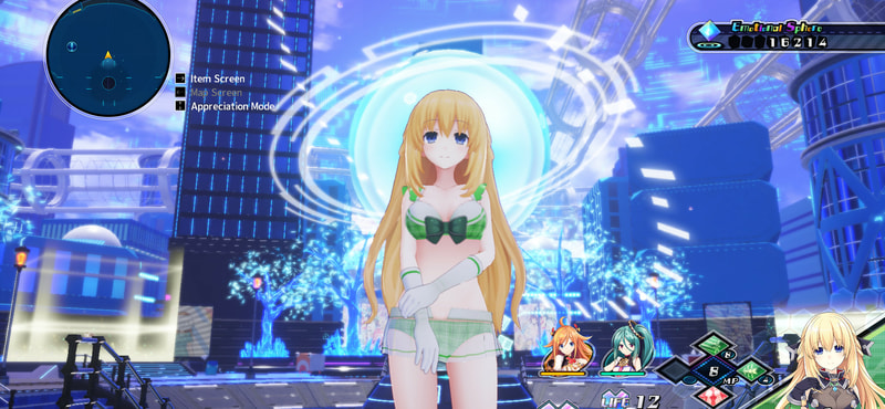 Neptunia Virtual Stars - Bikini Outfit: Goddess Set - image 3