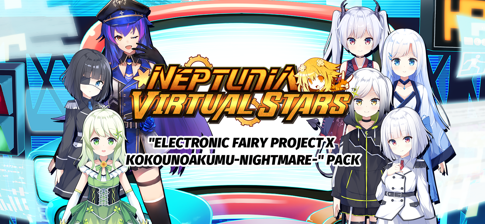 Neptunia Virtual Stars - Electronic Fairy Project X Kokounoakumu-Nightmare- Pack