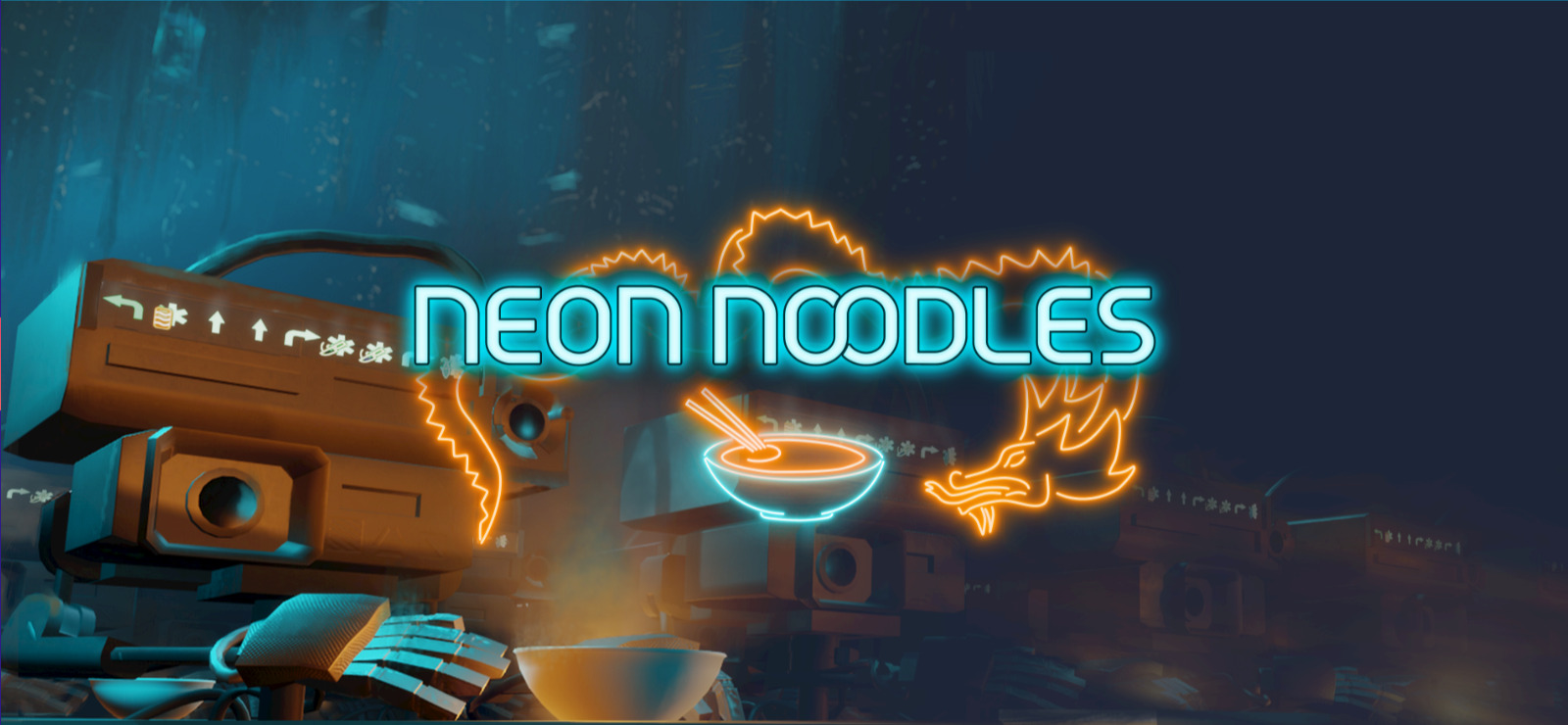Neon noodles cyberpunk kitchen automation фото 2