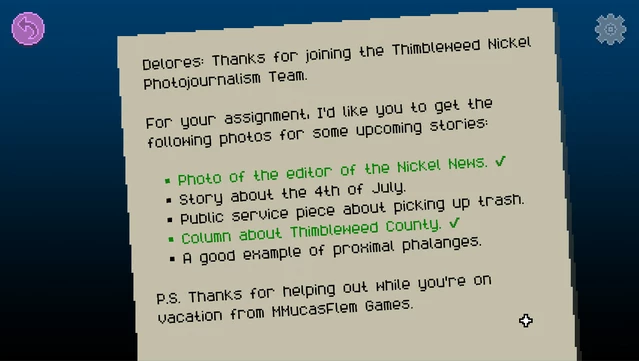 #7. Delores: A Thimbleweed Park Mini-Adventure (GOG) De: Terrible Toybox