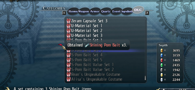 The Legend of Heroes: Trails of Cold Steel II - Shining Pom Bait Set 3 — image 2