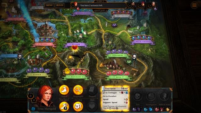 The Witcher Adventure Game, Board Game