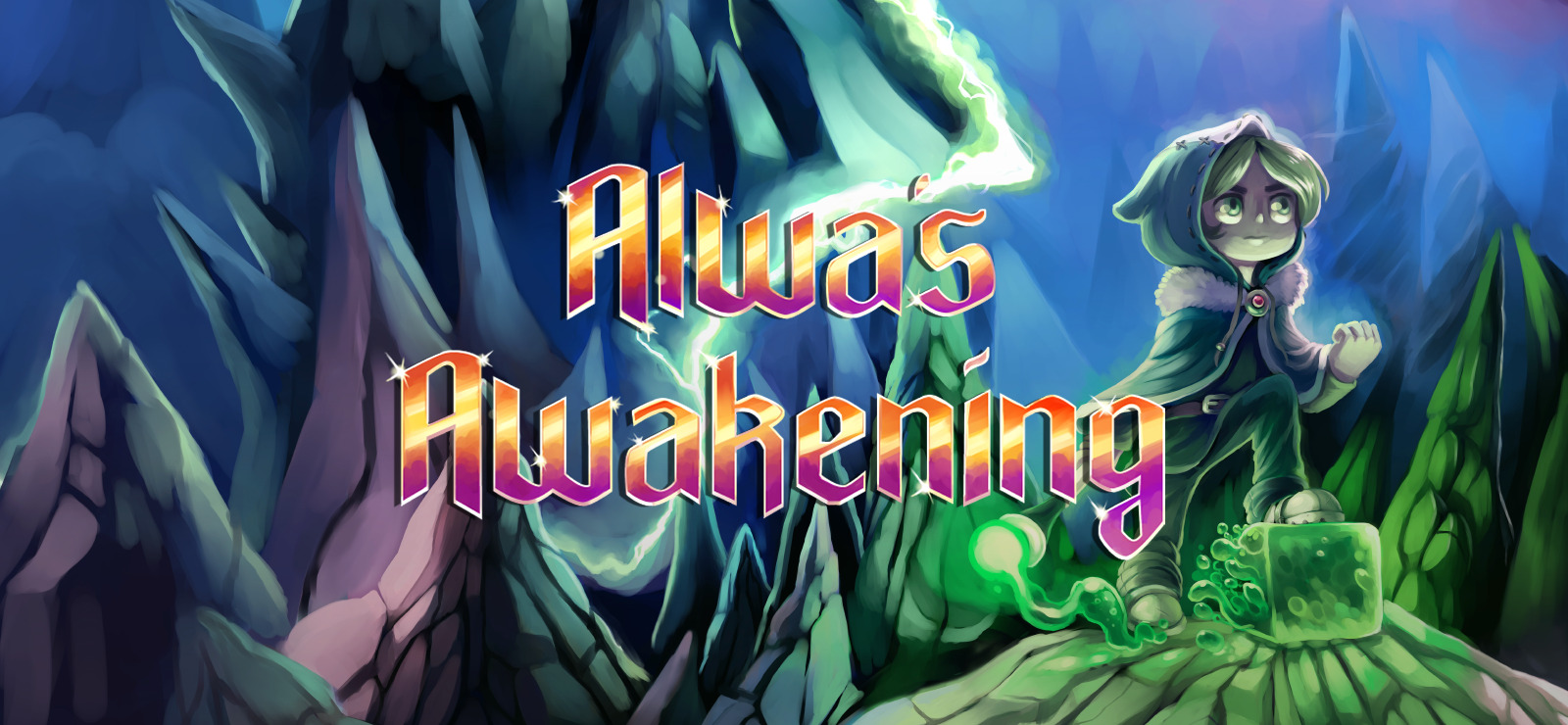   
 In Alwa's Awakening you play as Zoe, a heroine sent from another world to bring peace
