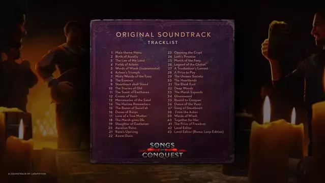 #3. Songs of Conquest - Original Soundtrack (GOG) Podle: Coffee Stain Publishing