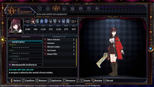 #9. Death end re;Quest 2 - Ultimate Weapon Set (GOG) โดย: Idea Factory International