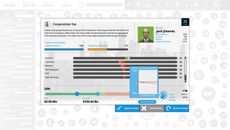 Democracy 4 Xbox gameplay screenshot 1 of 10