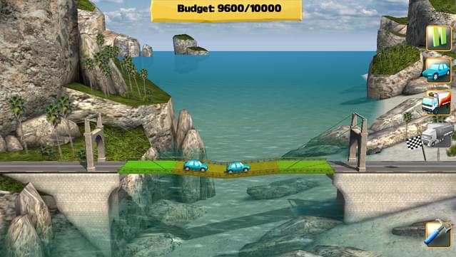 90% Bridge Constructor on