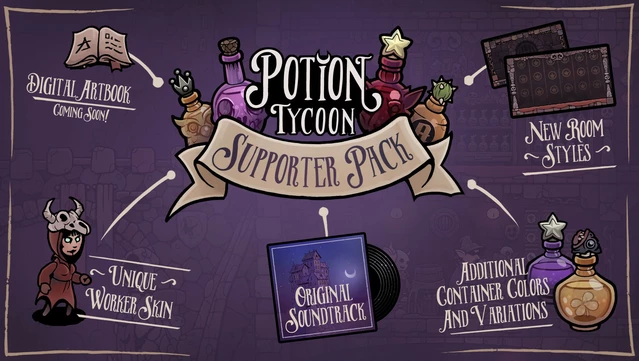 #6. Potion Tycoon - Supporter Pack (GOG) By: Daedalic Entertainment