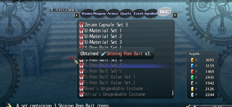 The Legend of Heroes: Trails of Cold Steel II - Shining Pom Bait Set 4 — image 2
