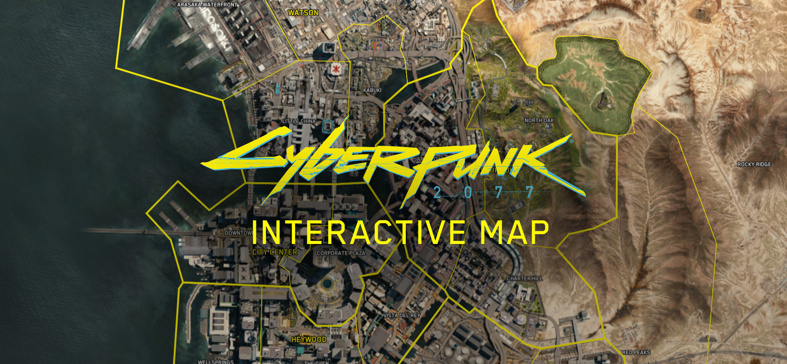 Cyberpunk interactive map фото 111