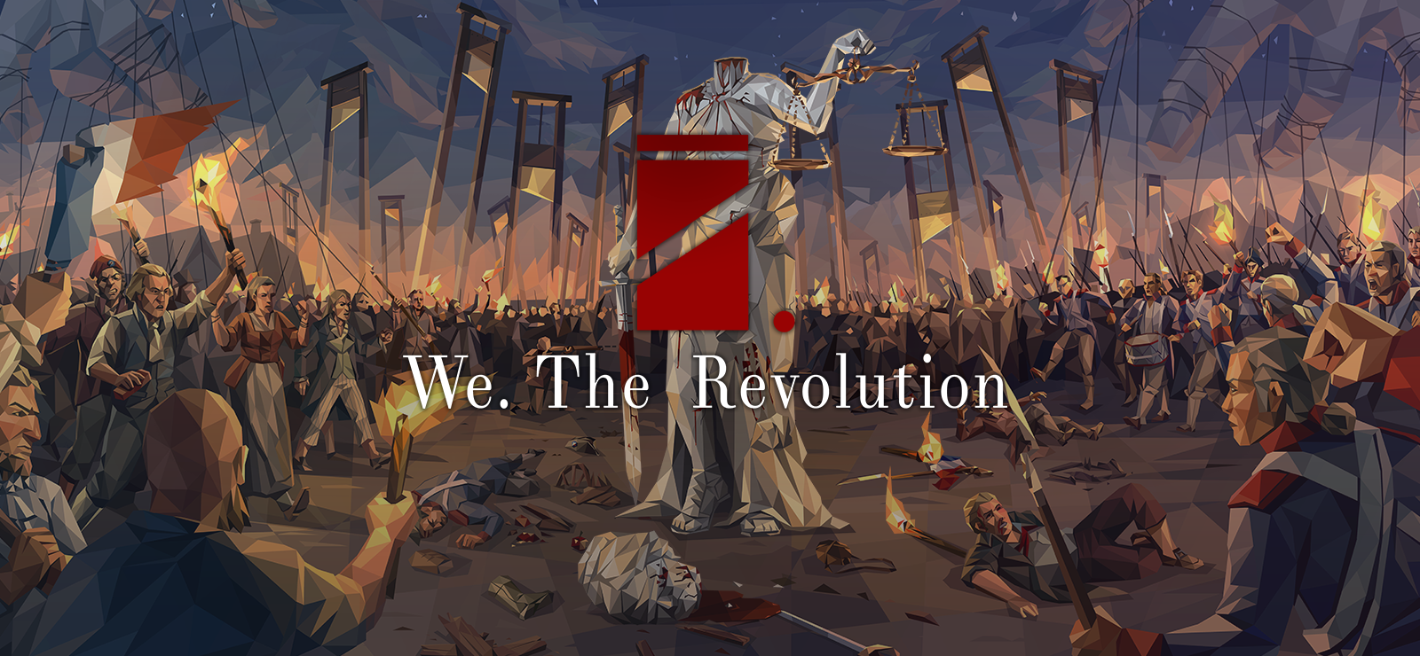 We. The Revolution banner