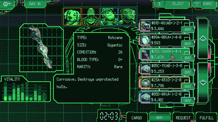 Space Warlord Organ Trading Simulator screenshot 1