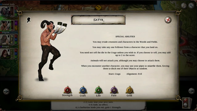 #8. Talisman Character - Satyr (GOG) Podle: Nomad Games