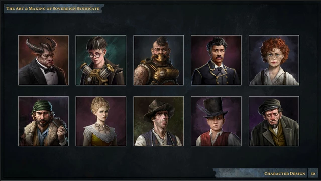 #7. Sovereign Syndicate Digital Artbook (GOG) โดย: Crimson Herring Studios