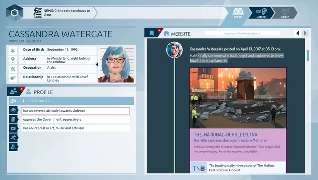 #9. Orwell (GOG) 由: Daedalic Entertainment