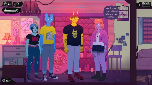 #10. Dead Pets: A Punk Rock Slice of Life Sim (GOG) By: Akupara Games