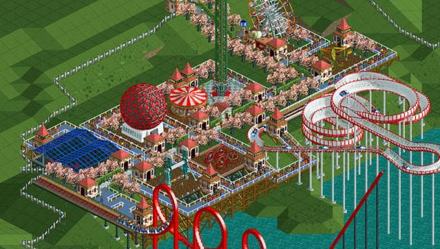 play rollercoaster tycoon deluxe in full screen?