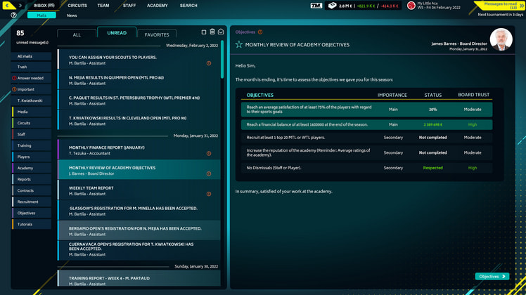 Tennis Manager 2022 screenshot 3