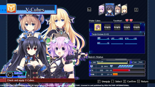 #7. Neptunia Virtual Stars - Tenjin Kotone Pack (GOG) By: Idea Factory International
