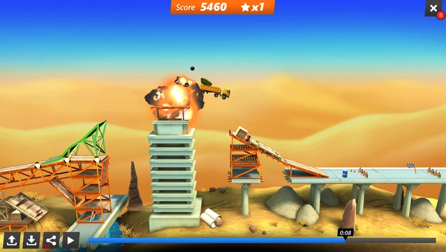 #8. Bridge Constructor Stunts (GOG) โดย: Headup