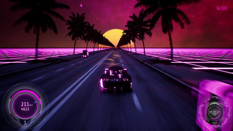 Synthwave Burnout screenshot 1